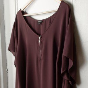 Torrid Purple Flowy High-Low Top